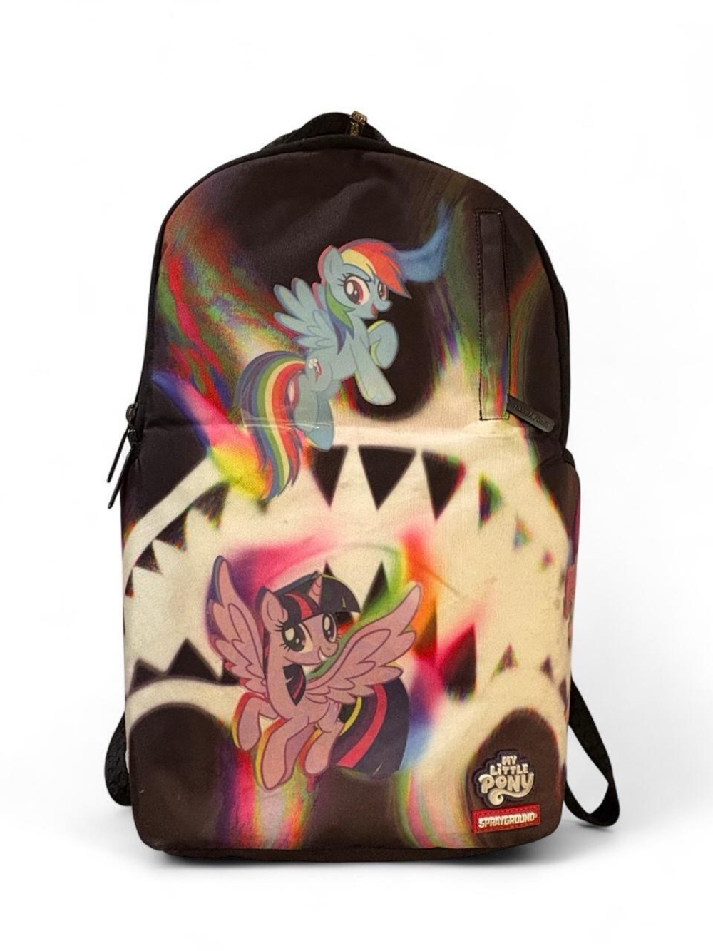 Sprayground My Little Pony Backpack Rainbow Dash Twilight Sparkle Shark As is!